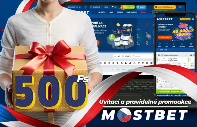 Bonus bez vkladu Mostbet v hodnotě 500 roztočení zdarma