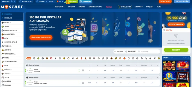 Tecnologias avançadas na plataforma Mostbet